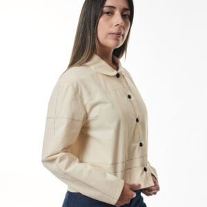 Trazado y transformación de casaca femenina estilo denim